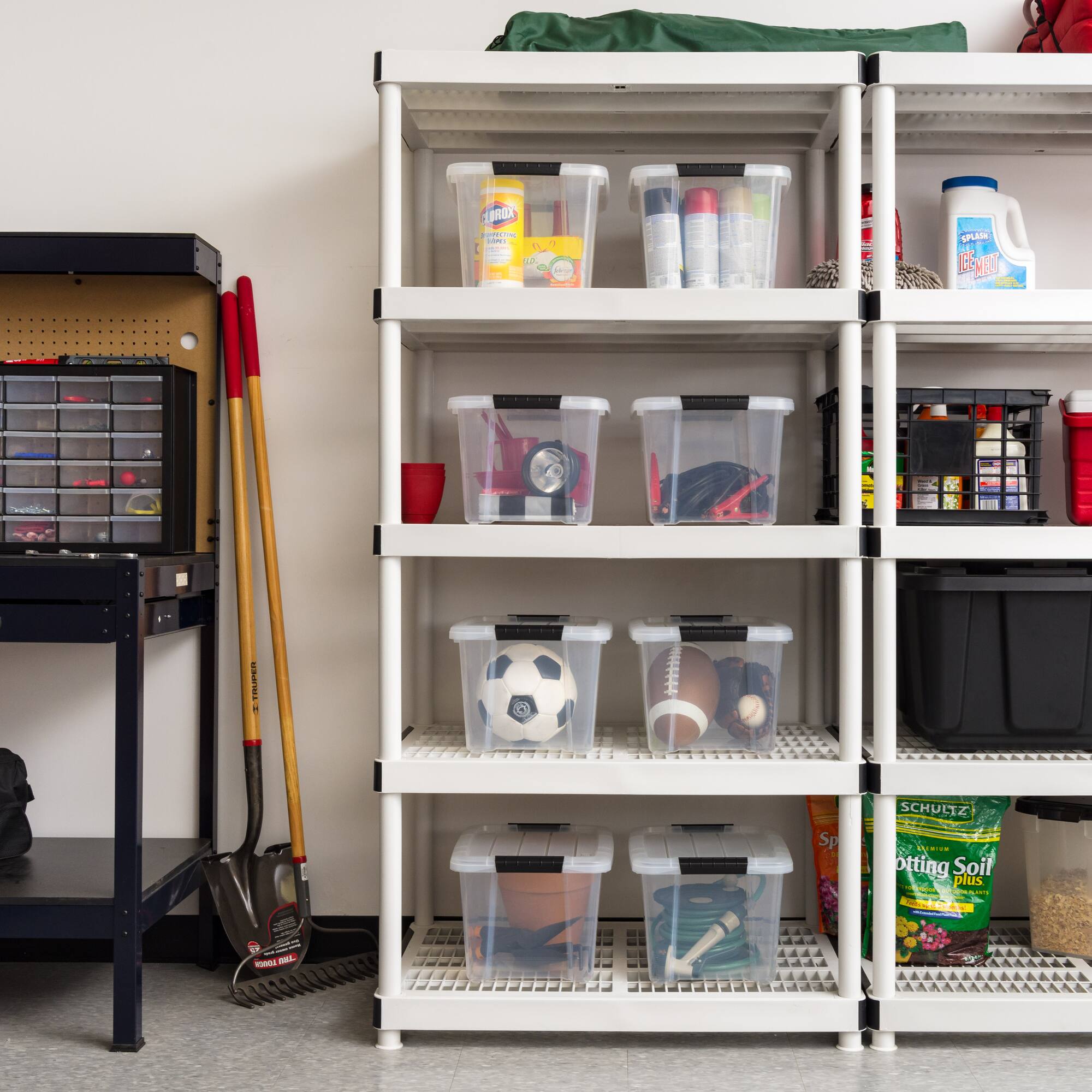 IRIS® 20.5qt. Buckled Clear Boxes with Clear Buckle Lids, 6ct.